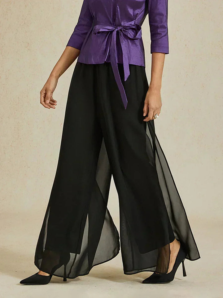 Fluressa | Split Hem Flow Trousers