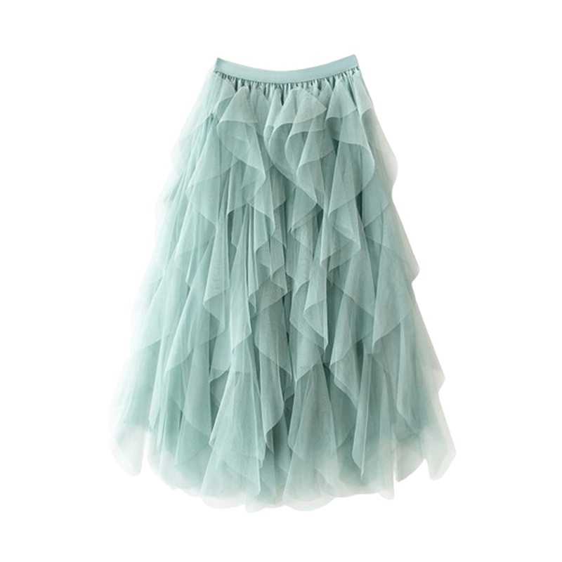 Iserelle | Irregular Mesh Skirt