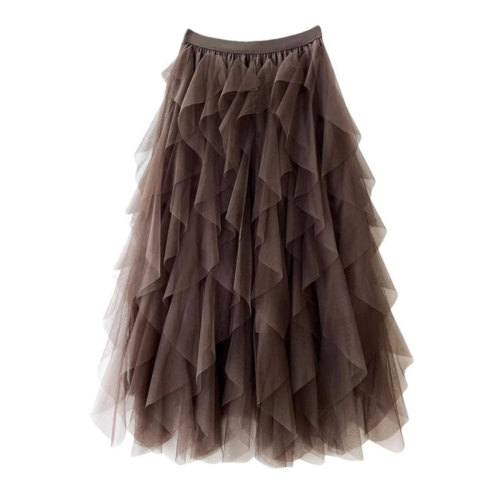 Iserelle | Irregular Mesh Skirt