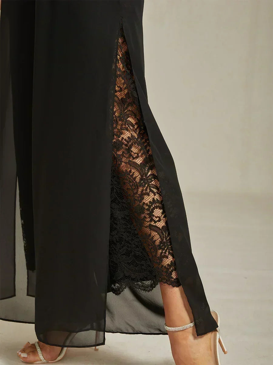 Fluressa | Split Hem Flow Trousers