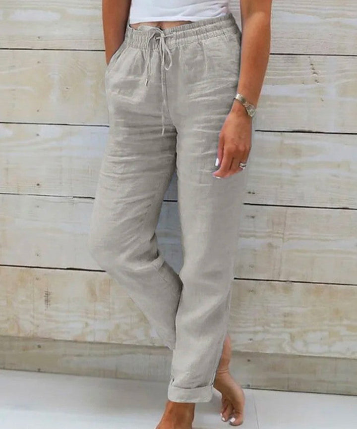 Lightweight Linen Pants Women Breathable Comfort