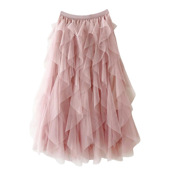 Iserelle | Irregular Mesh Skirt
