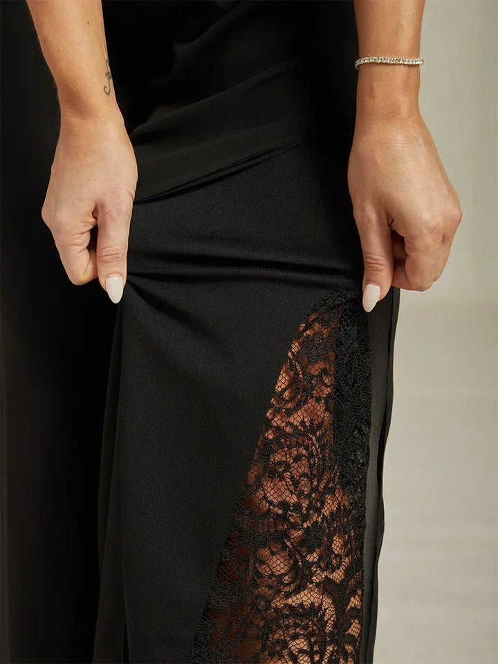 Fluressa | Split Hem Flow Trousers