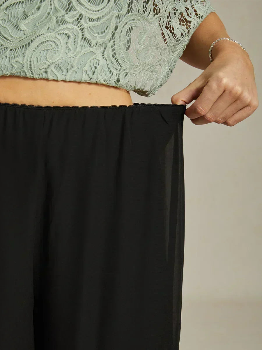 Fluressa | Split Hem Flow Trousers