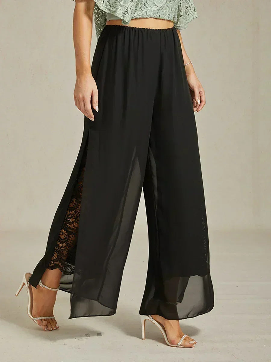 Fluressa | Split Hem Flow Trousers