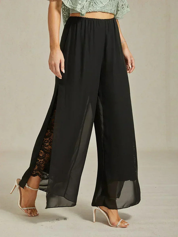 Fluressa | Split Hem Flow Trousers