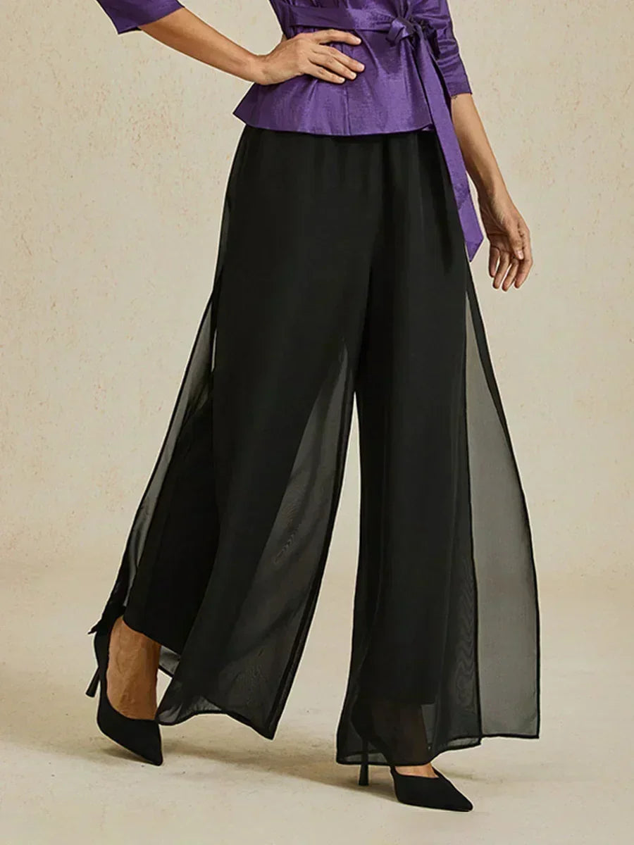 Fluressa | Split Hem Flow Trousers