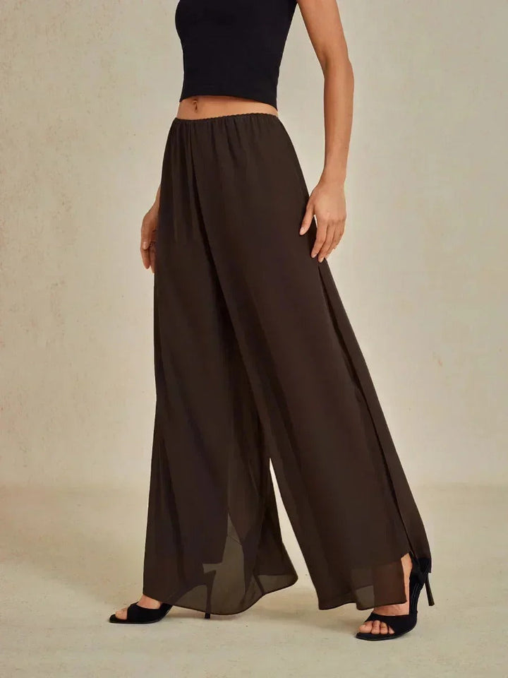 Fluressa | Split Hem Flow Trousers