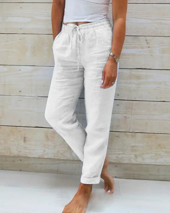 Lightweight Linen Pants Women Breathable Comfort